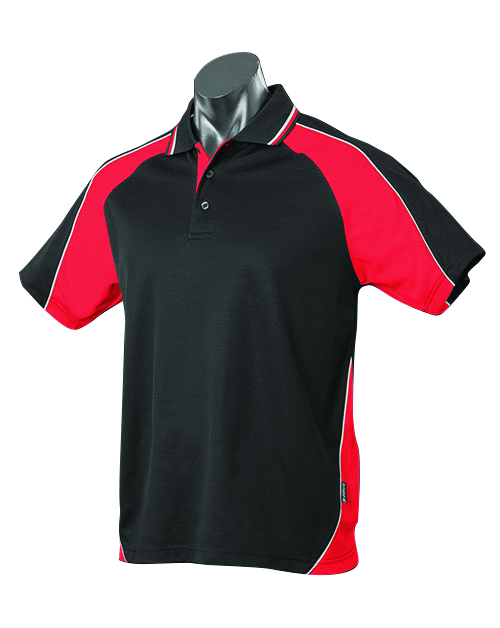 Other view of Aussie Pacific - Polo shirt - Mens Short Sleeve - Panorama - 1309 - M - Black/Red/White - 130902353