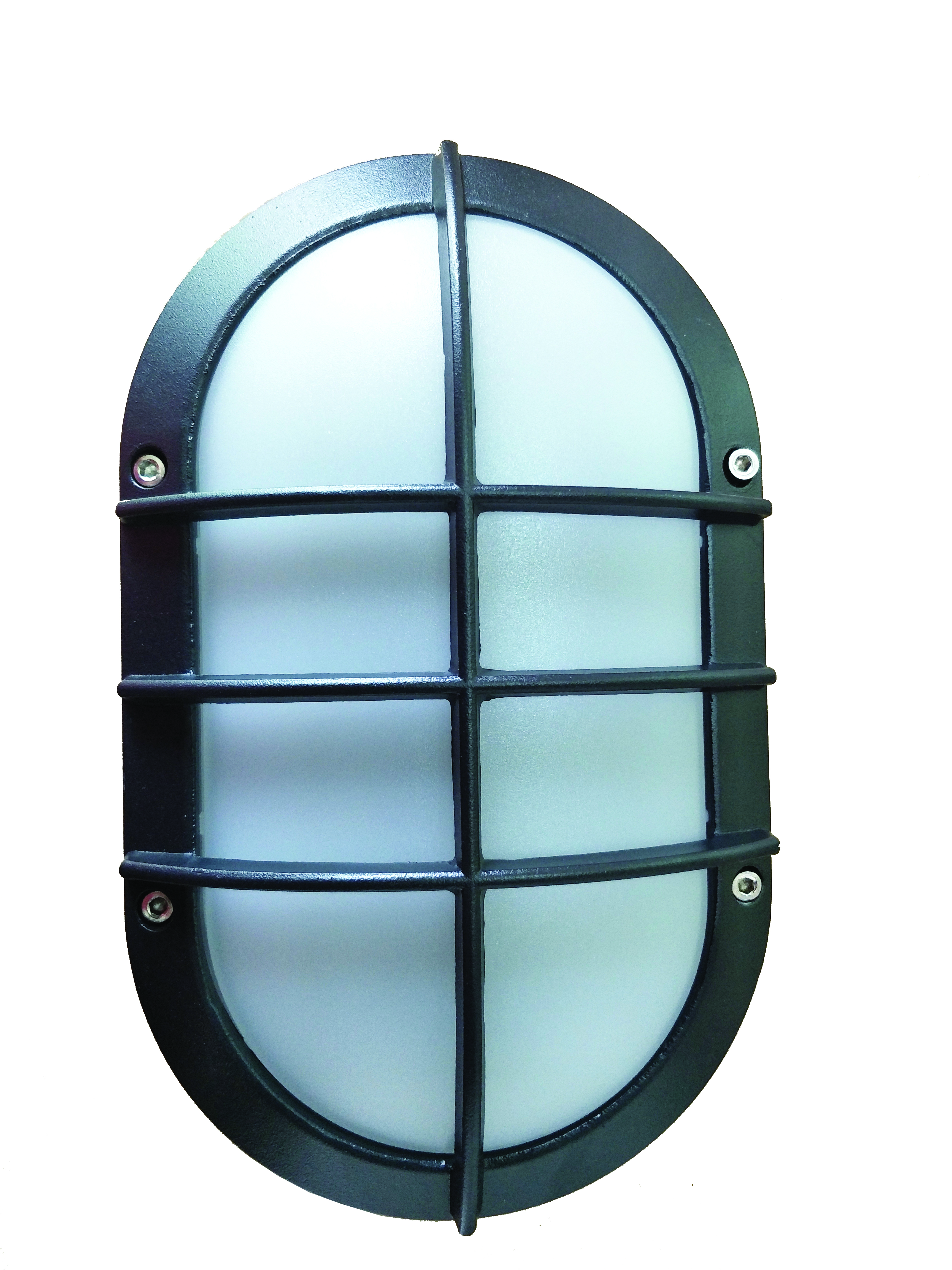 Other view of S-Tech - Grille Cover Plate to suit 10w Oval Bunker Light - Black Trim - WL-BH10-GC-B