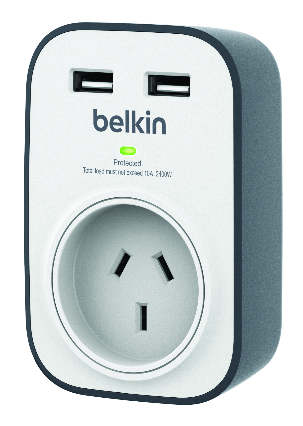 Other view of Belkin - Cube Surge 1 Outlet 306J WM 2 Usb-2.4A  - BSV103au