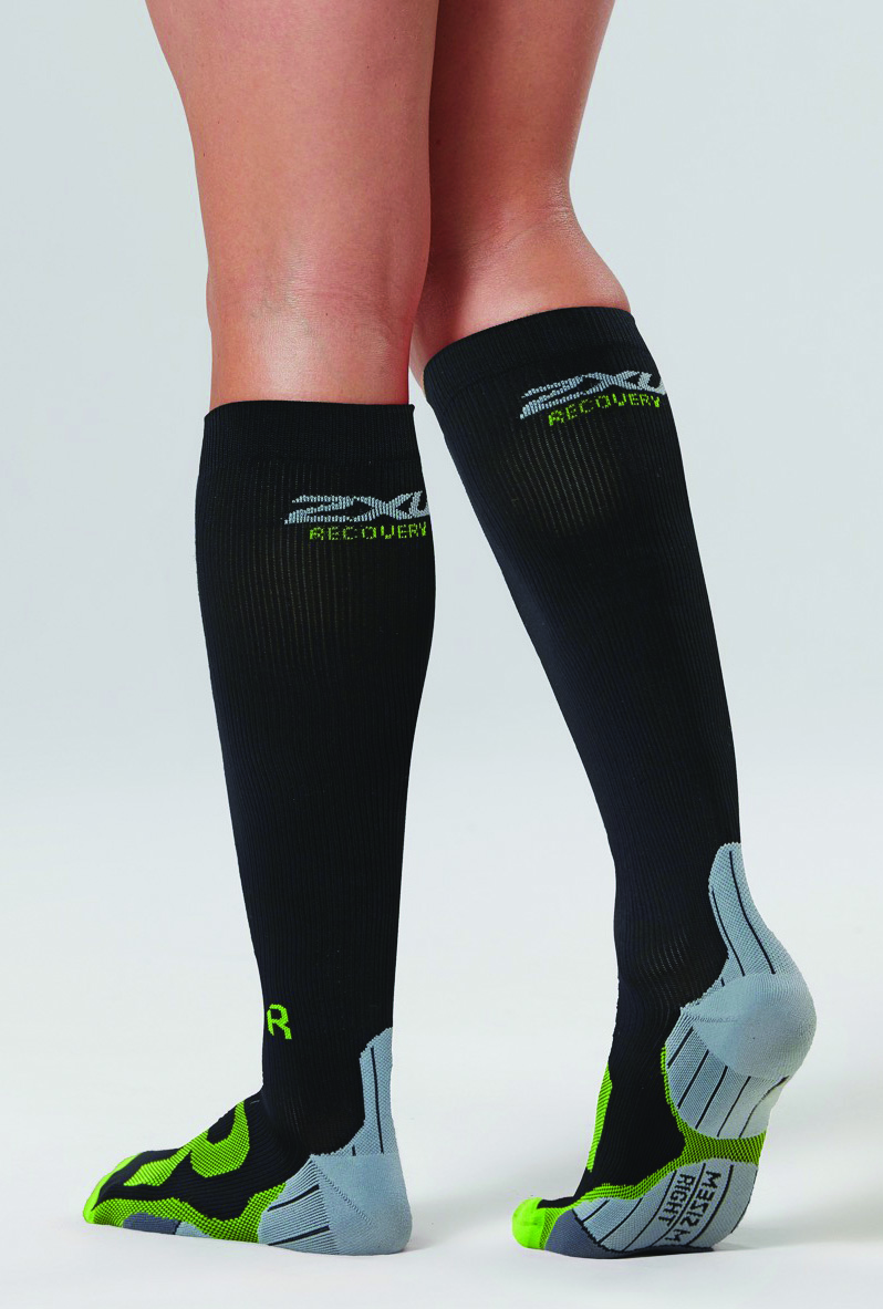 Other view of 2XU - Socks - Compression Socks for Recovery  - WA4424E - Black/Grey - M - 9336340527558