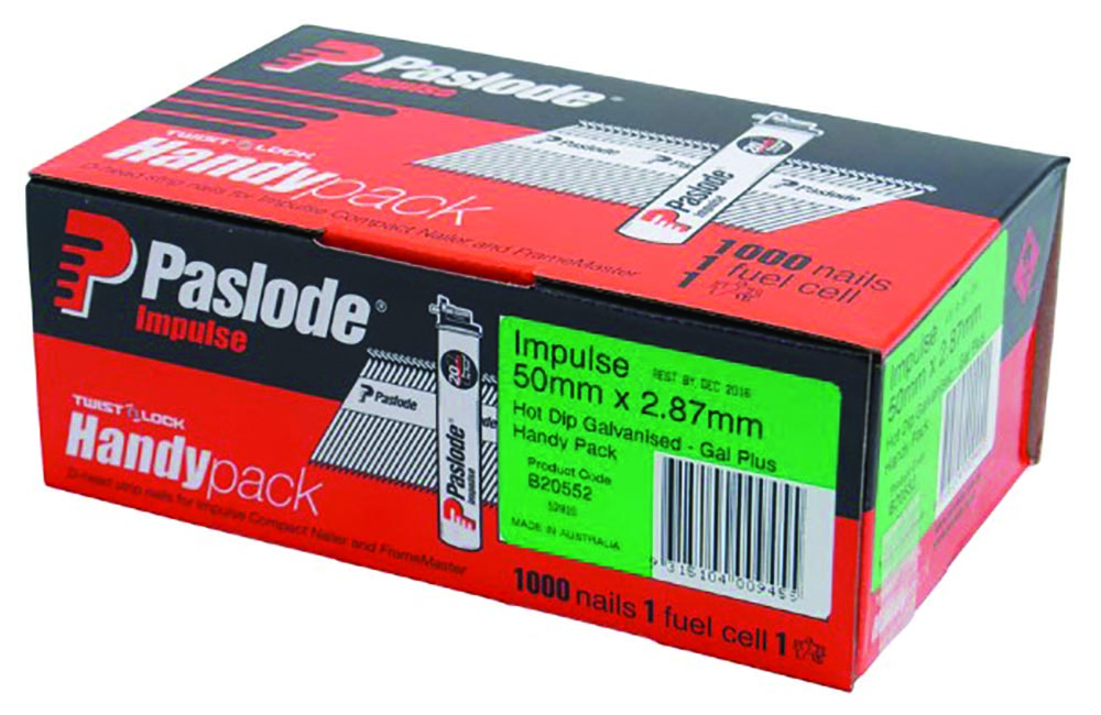 Other view of Paslode - Nail - Hot Dipped - Galvanised - Impulse - B20552 - Pack of 1000