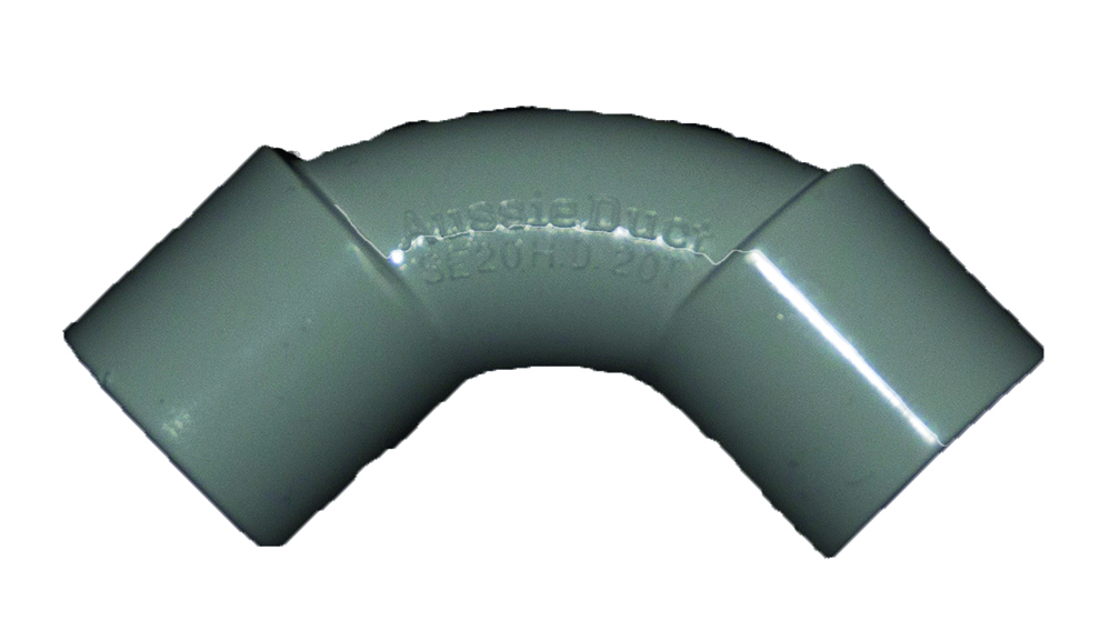 Other view of APP SE25GR Solid Elbow - 25mm - Grey