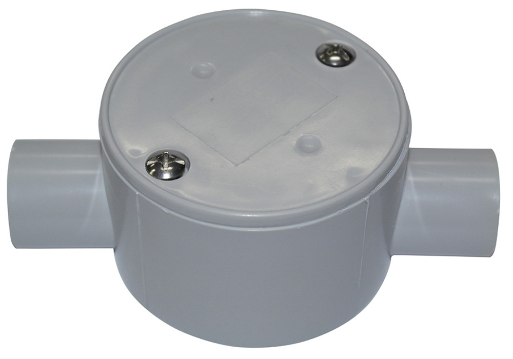 Other view of Tripac - Junction Box Shallow 20mm 2 Way Entry - JB2-20 - Box of 10