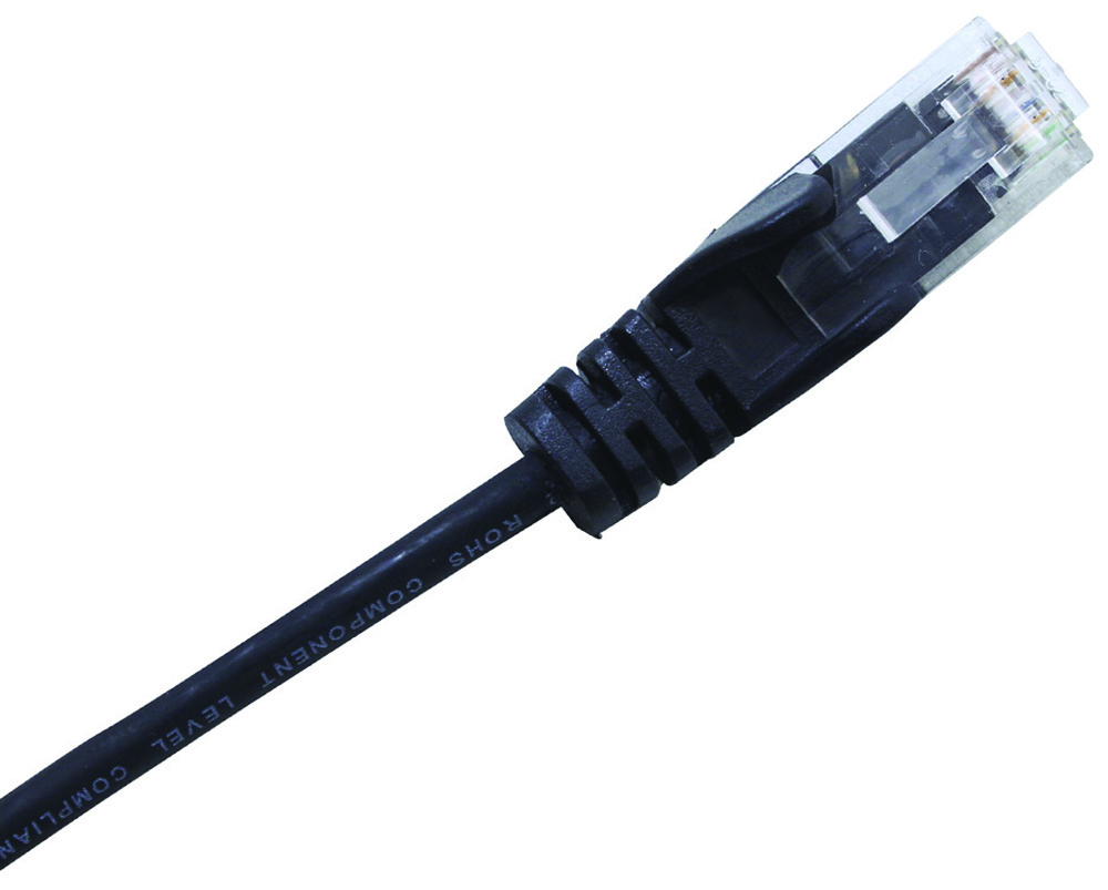 Other view of Cabac - Patch Lead Cat6 - 28Awg - Black - 0.3M - Slim - PLC6BK0.3SL