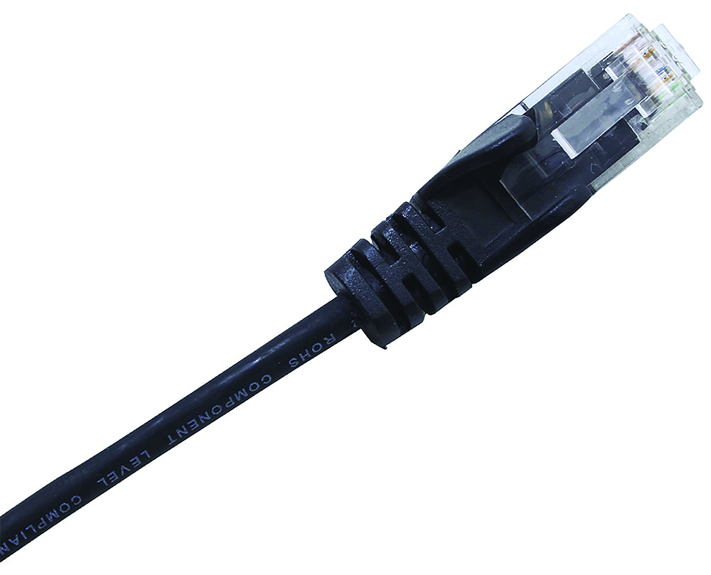 Other view of Cabac - Patch Lead Cat6 - 28Awg - Black - 0.5M - Slim - PLC6BK0.5SL