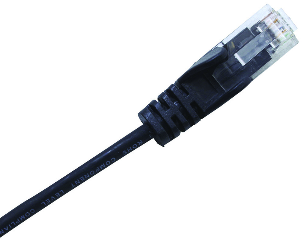 Other view of Cabac - Patch Lead Cat6 - 28Awg- Black - 1.5M - Slim - PLC6BK1.5SL