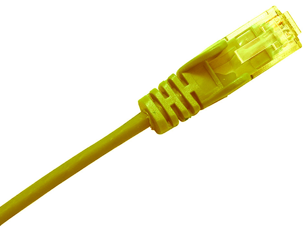 Other view of Cabac - Patch Lead Cat6 - 28Awg - Yellow - 0.3M - Slim - PLC6YL0.3SL