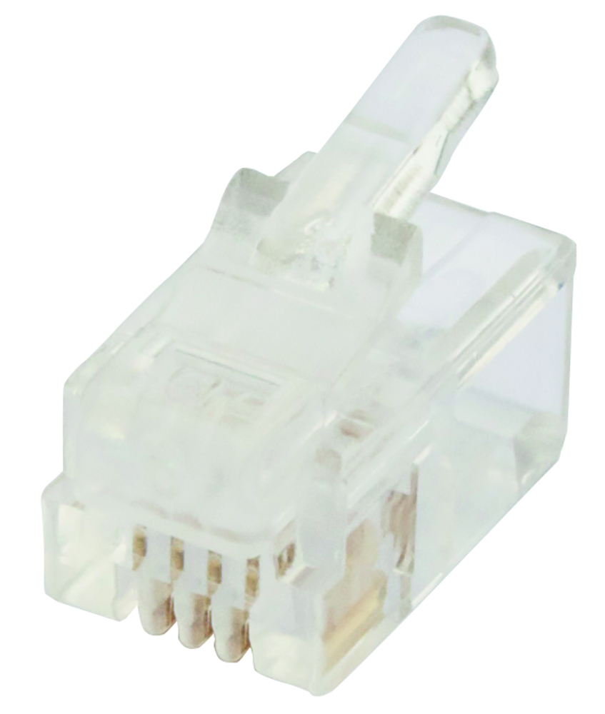 Other view of Cabac - Plug - Flat Stranded - RJ11 4P4C - Pack 100 - 0644FST-C