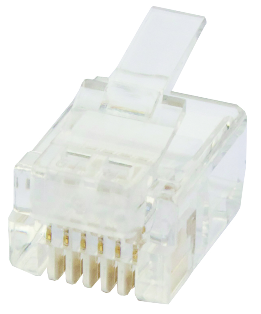 Other view of Cabac - Plug - Round Solid - RJ12 6P6C - Pack 100 - 0666RSL-C