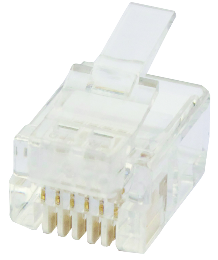 Other view of Cabac - Plug - Round Stranded - RJ12 6P6C - Pack 100 - 0666RST-C