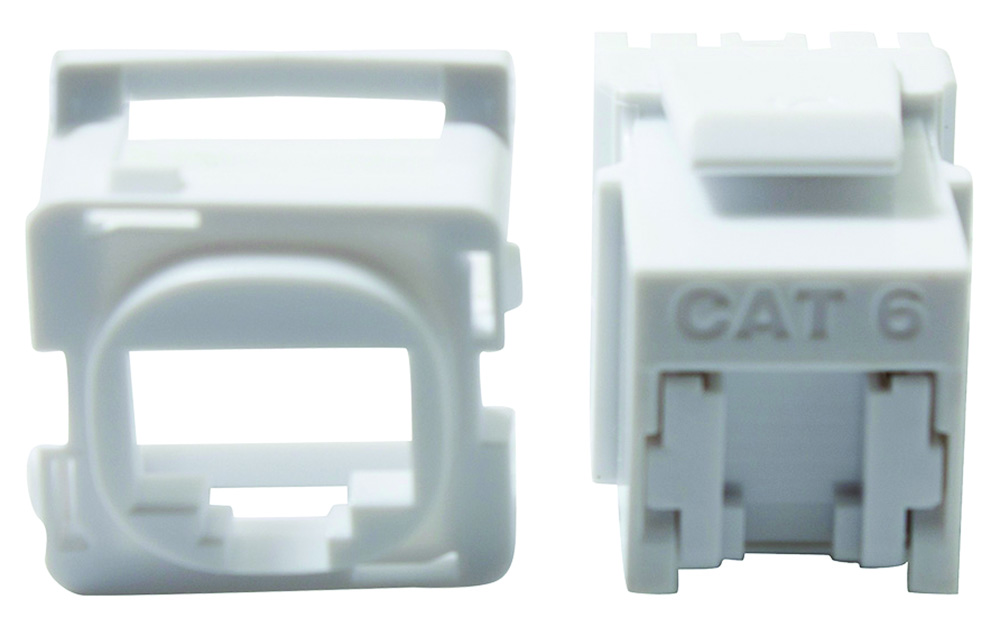 Other view of Cabac - Jack Shuttered Cat6 K/110 - White - (10) - J6/10-SH