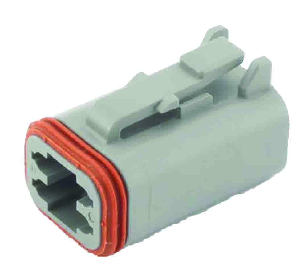 Other view of Deutsch - DT CBL - Plug 4 Way Socket-Contacts - GRY IP66 13A - DT06-4S