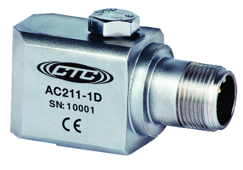 Other view of CTC AC211-1D Premium Accelerometer - Side Exit Connector - 2 Pin - MIL-C-5015 - 316L - Stainless Steel - Cable 100 mV/g