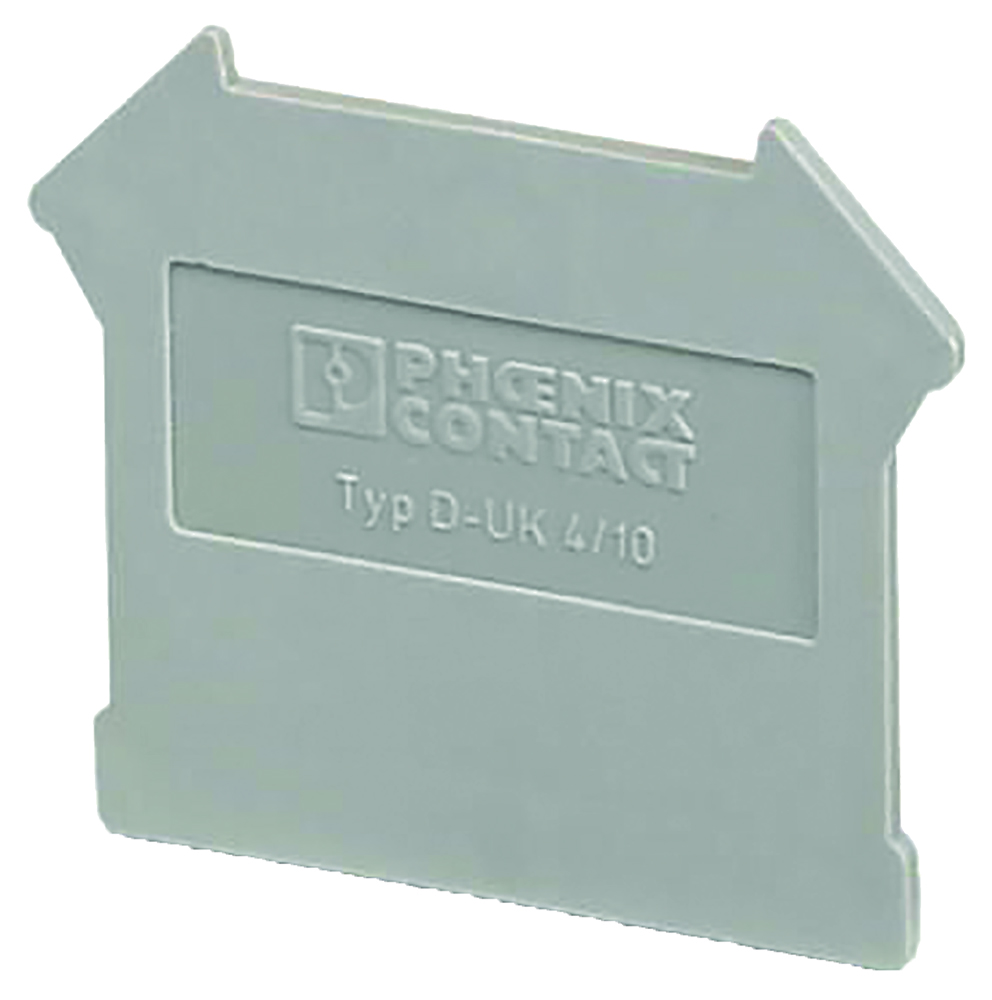 Other view of Phoenix Contact Phoenix - End Cover - Colour Grey - D-UK 4/10 - 3003020 - Pack of 50