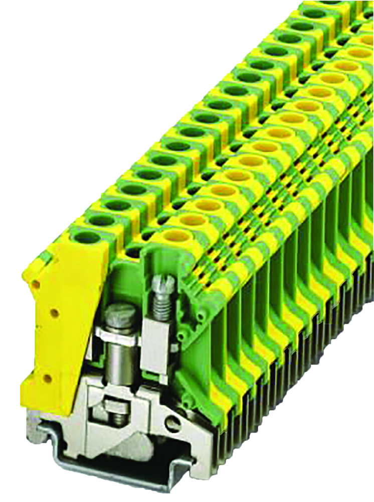 Other view of Phoenix Contact Phoenix - Ground Modular Terminal Block - USLKG 6 N - 2 Connections - Colokur Green/Yellow - 0442079 - Pack of 50