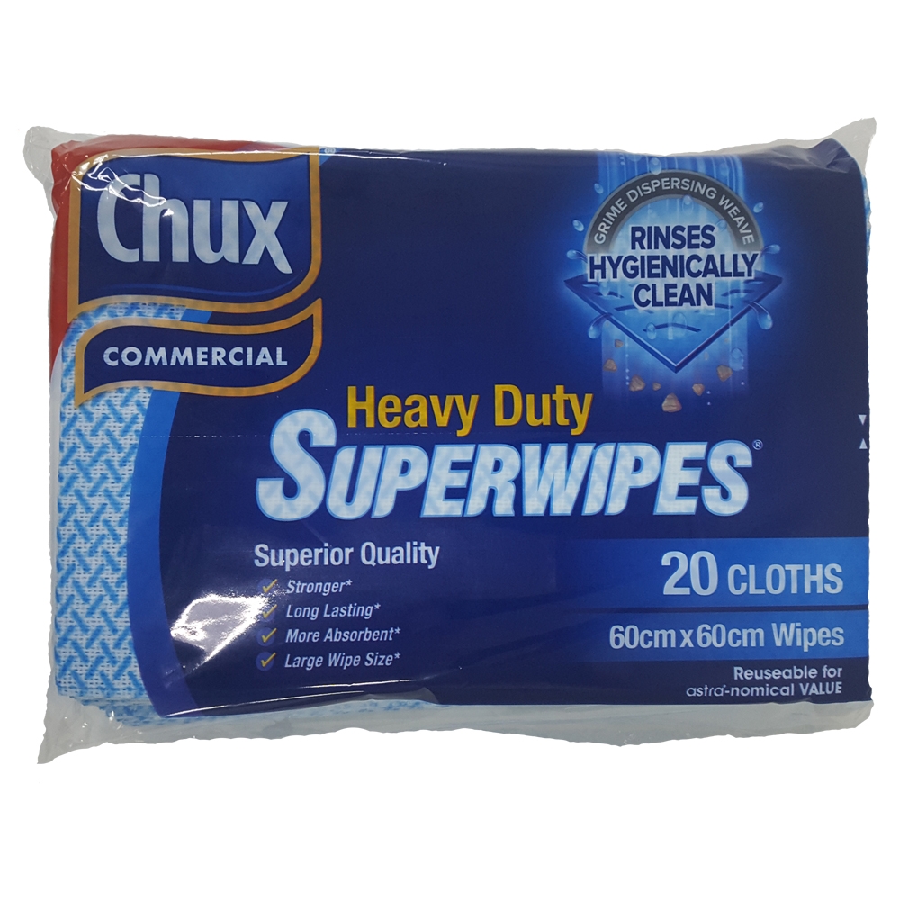 Other view of Chux - Superwipes - Heavy Duty - Blue - 60x60cm - Pack of 20