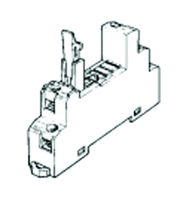 Other view of Omron P2RF-08-E Relay Socket - DIN Rail - Screw - 8 Pins - 5A