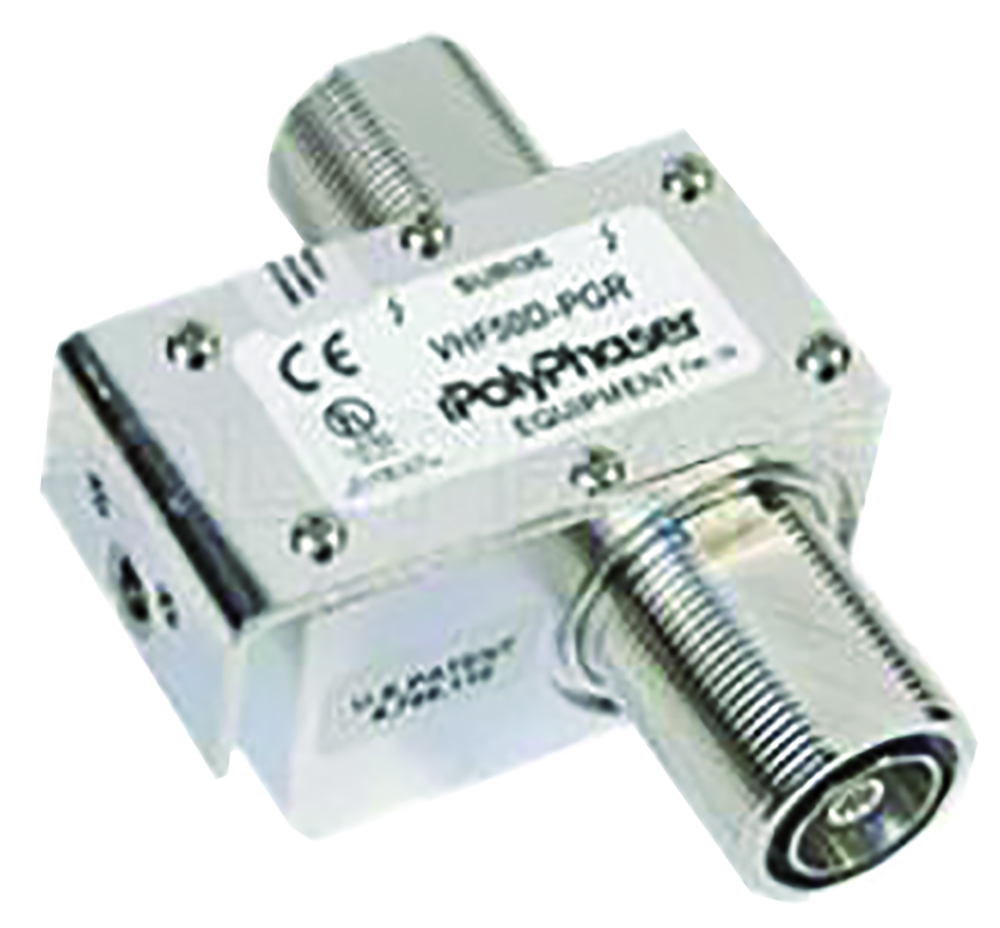 Other view of RFI - Polyphaser Coaxial RF Surge Protector - 100 to 512MHz - IP67 - 27kW - Hole Mount - VHF50D-PGR