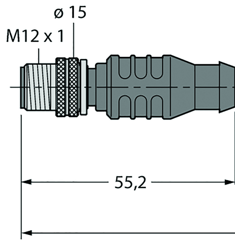 Other view of Turck - Industrial Ethernet Cable - RSSD-RJ45-441-2M/S2174 PUR Cable Jacket - 4-Pin - 6915781