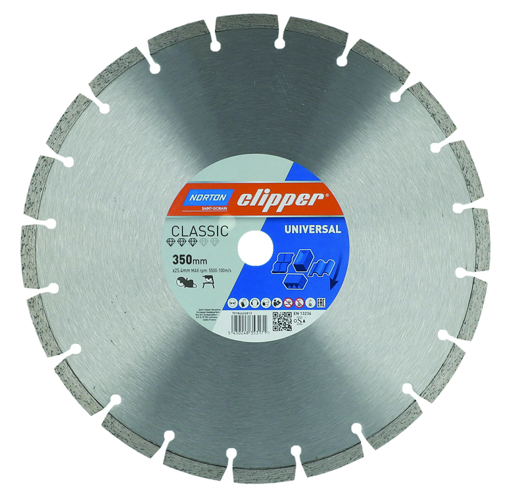 Other view of Norton - Clipper- Segmented Diamond Blade Petrol Saw - Economical - Classic Uni - H10 - 350x25.4-FSA70184626813