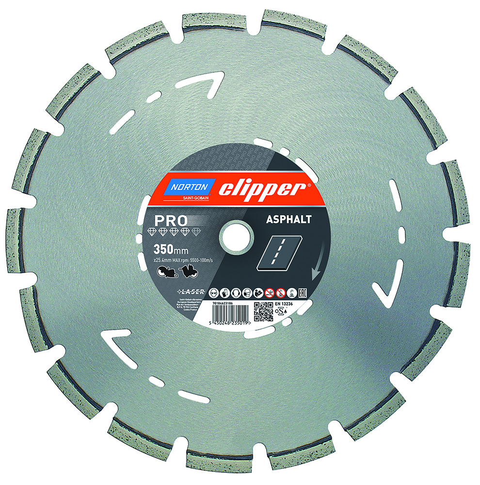 Other view of Norton - Clipper- Segmented Diamond Blade Floor Saw - Fast Cutting - Pro Asphalt -H10 - 400x25.4 WG 4SL DI - FSA70184628159