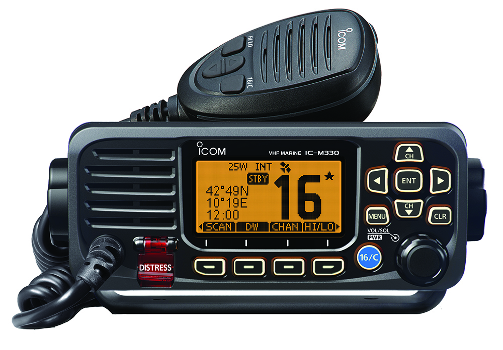 Other view of Icom - VHF Marine Mobile Radio - Ultra Compact - Black - 67mm x 157mm x 110mm - IC-M330GEB