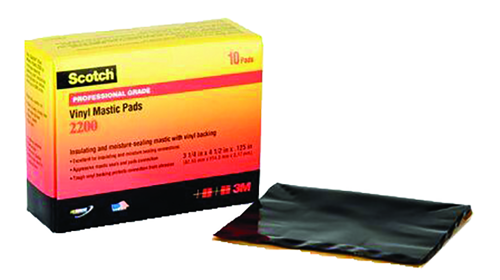 Other view of 3M Scotch 80611472269 Vinyl Mastic Pad - 2200 - Black - 63.5mm x 114.3m