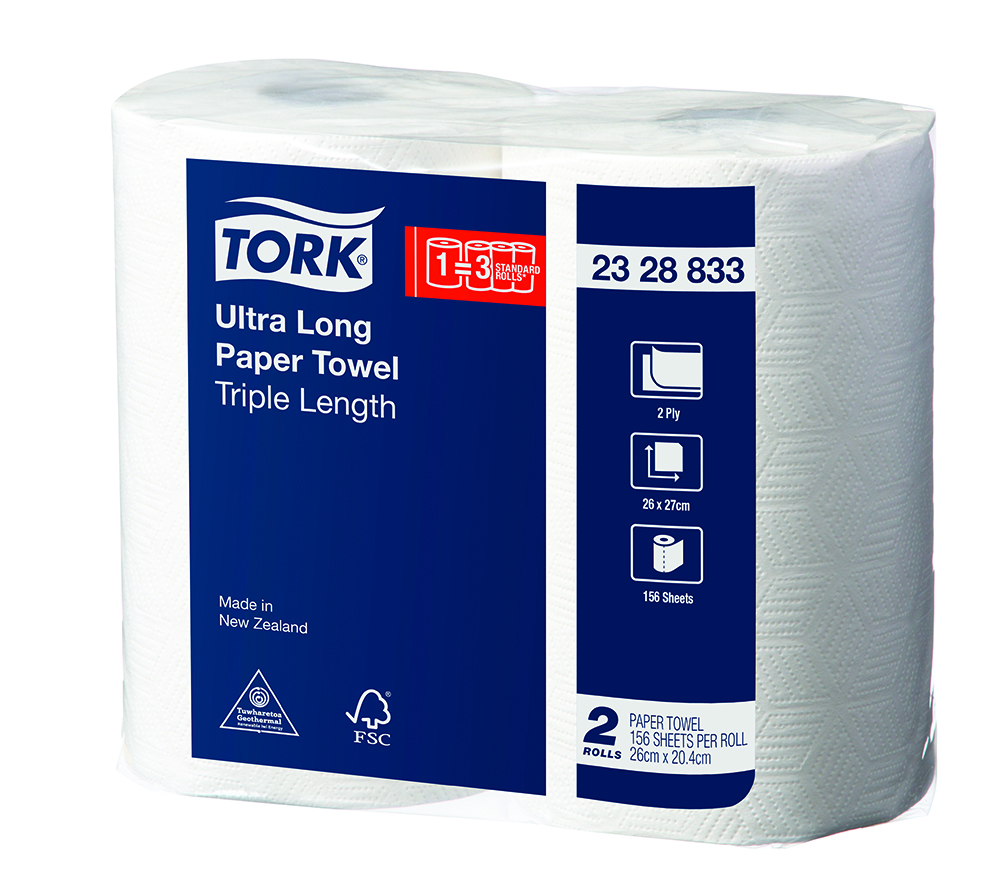 Other view of Tork - Ultra Long Paper Towel - 2ply - 156 Sheet - Pack of 2