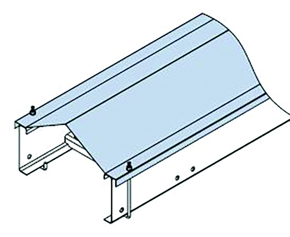 Other view of KOUNIS METAL INDUSTRIES Kounis - Cable Ladder Peak Cover - 30D - 4/70 - 600W - 3m - 1.6mm thick Hot Dip Galvanised - C/W Nylock Nut & Washer - 4PC60HHK