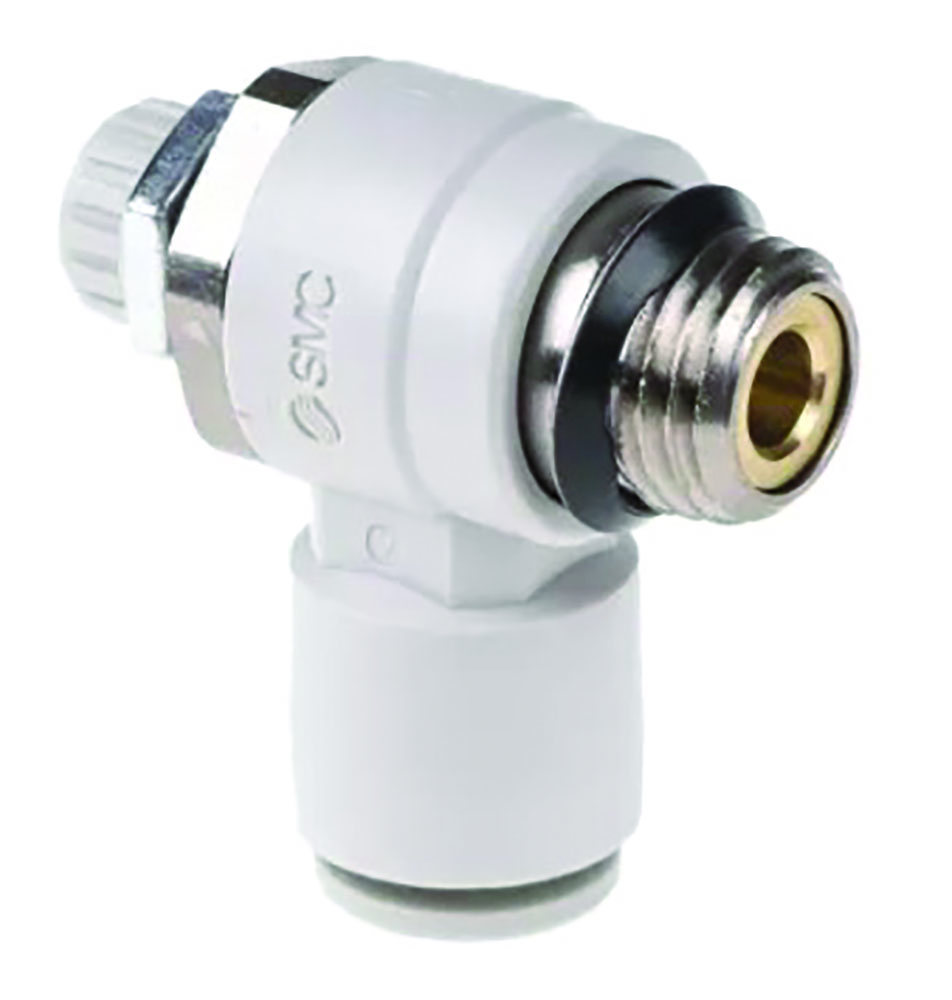 Other view of SMC-Pneumatic elbow flow regulator-G1/4x8mm-AS2201F-U02-08