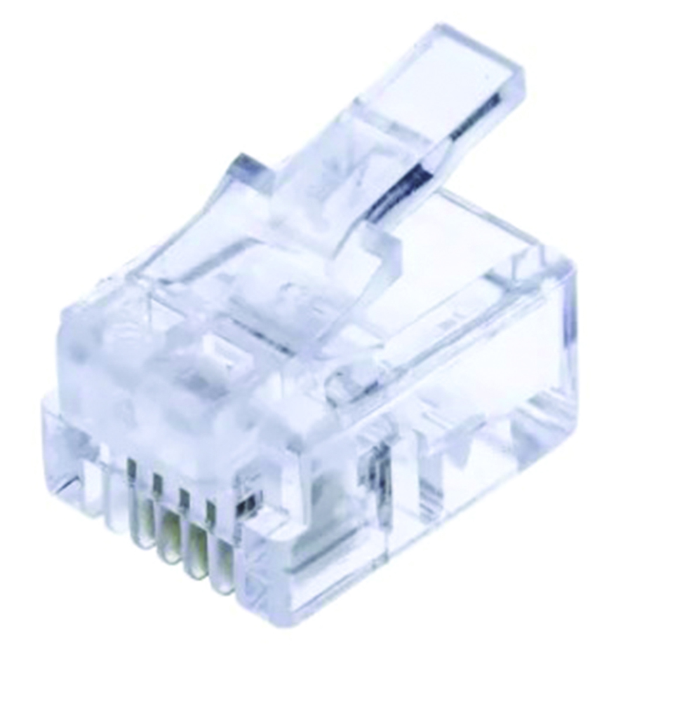 Other view of RS PRO-6 way 4 contact modular data plug- Pack of 100 -3316342