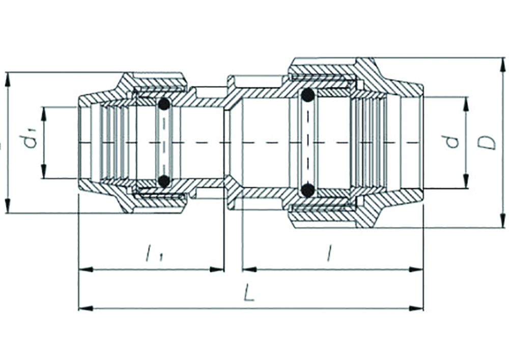 Other view of Acu-Tech - Compression Reducer Fitting - 110X90 - 183DX370LX201I - PN16 -70341190