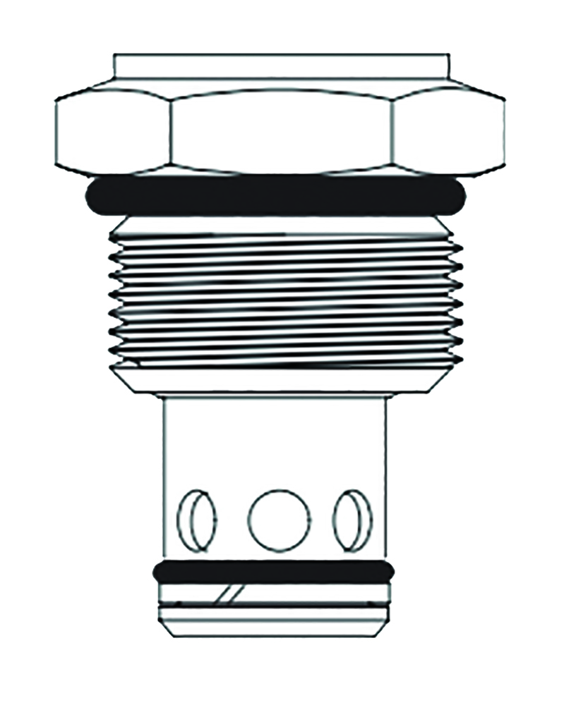 Other view of Eaton - Vickers Check Valve - Size 10 - Poppet - Cartridge Only - 1,03 Bar (15 psi) - CV1-10-P-0-015