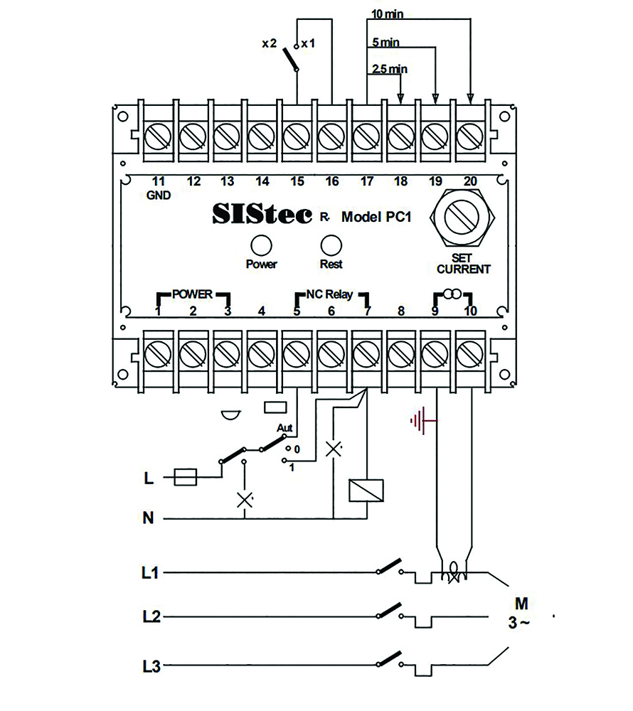 Other view of SIStec  PC-1 24VAC/DC Pump Cycling Controller