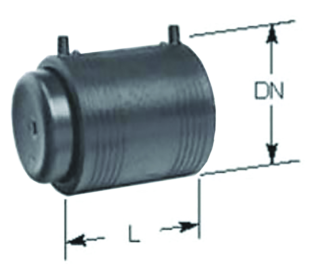 Other view of Iplex - End Cap - SDR11 Pipe - 110mm Diameter E/F - 145 Length -  EG06110