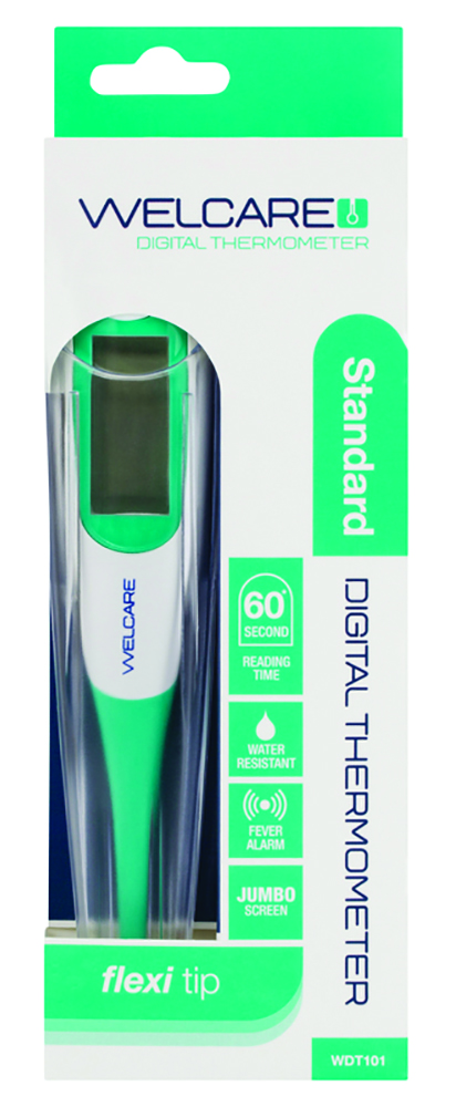 Other view of Welcare - Standard Digital Thermometer - 60 Second Readings - Professional Accuracy - Last Reading Recall - WDT101