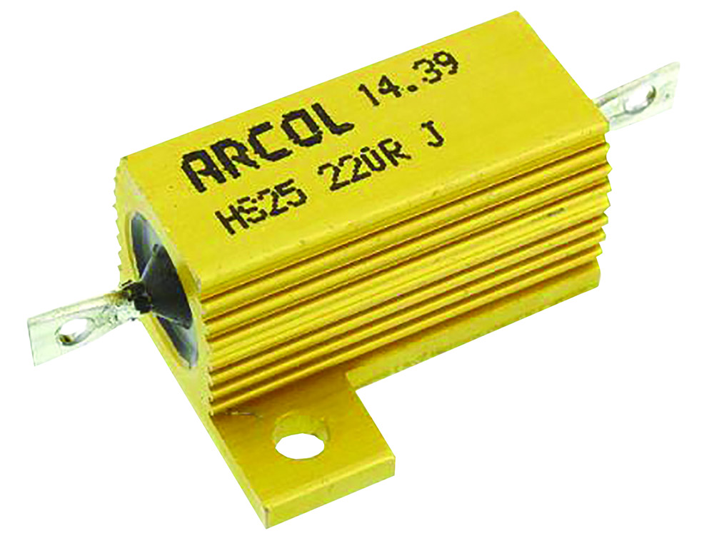 Other view of Arcol - HS25 Series Aluminium Housed Axial Wire Wound Panel Mount Resistor - 220Ω ±5% 25W - 157-594