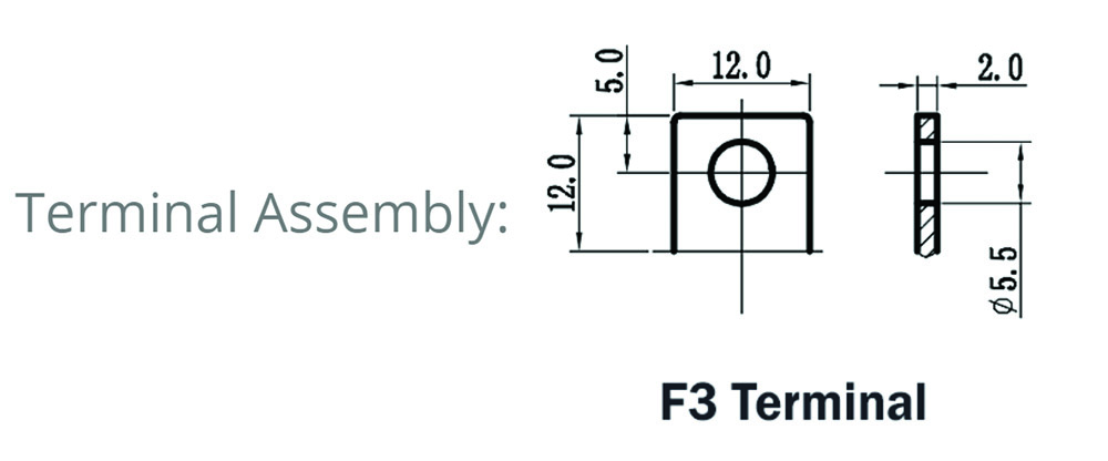 Other view of CSB - Valve Regulated Lead Acid Battery - 12V 26AH 25 DEG - Terminal Assembly F3 - GP12260