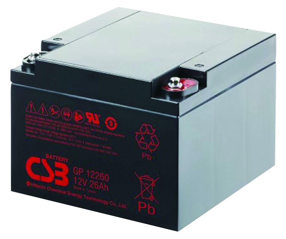 Other view of CSB - Valve Regulated Lead Acid Battery - 12V 26AH 25 DEG - Terminal Assembly F3 - GP12260