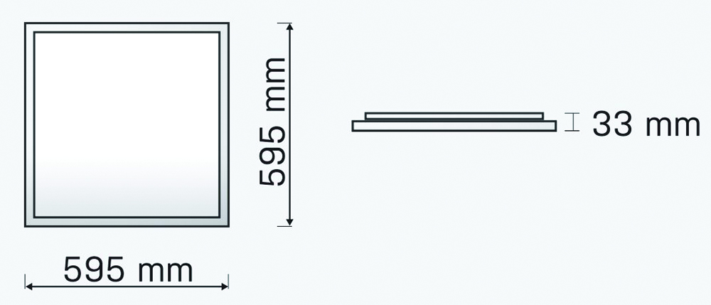 Other view of HANECO LIGHTING Haneco - Matrix Led Backlit Panel - 36W - 220-240V - 40VDC - 600X600mm - 5000K - IP40 - White - MATRIX36W0606-5K