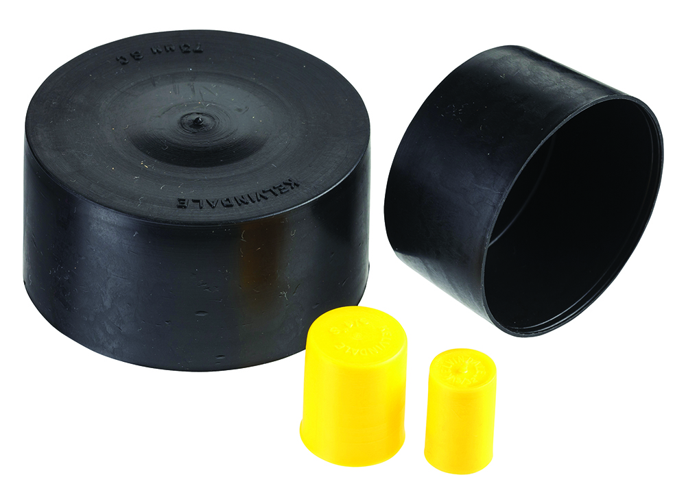 Other view of Essentra SC0286 Sleeve Cap - Yellow - 1 1/8 Inch - 100/Bag