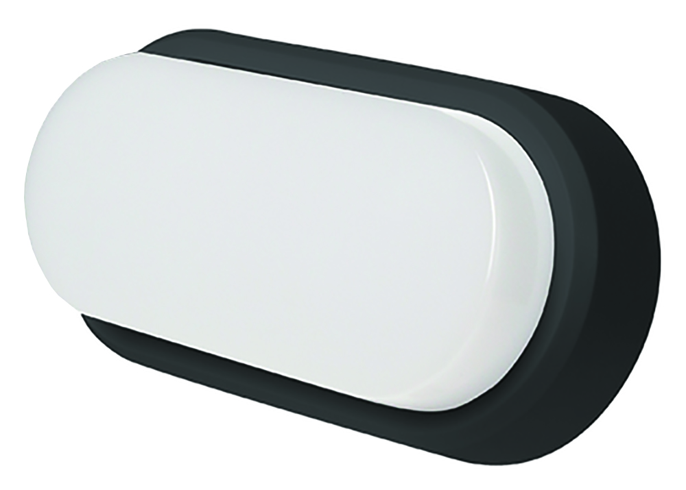 Other view of Robus RHV1230-01 - OHIO - Bulkhead LED - IP54 comes with White and Black Trims - Warm White - Oval