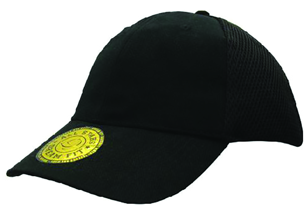 Other view of Headwear Professionals 4095 Cap - Sandwich Mesh with Dream Fit Styling - Black - L/XL (61cm)