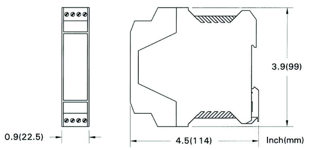 Other view of Weed Instrument 2A08 Power Supply Module - 24 VDC - 400mA - DIN Rail Mount