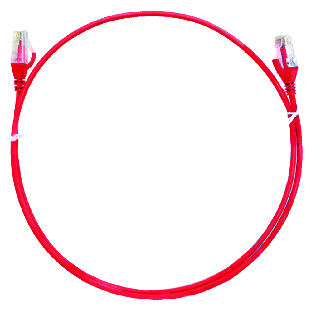 Other view of 4Cabling 004.004.1003 1m Cat 6 Ultra Thin LSZH Ethernet Network Cables: Red