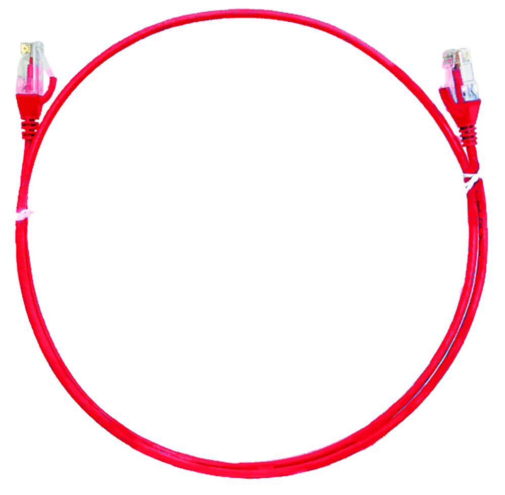 Other view of 4Cabling 004.004.1005 2m Cat 6 Ultra Thin LSZH Ethernet Network Cables: Red