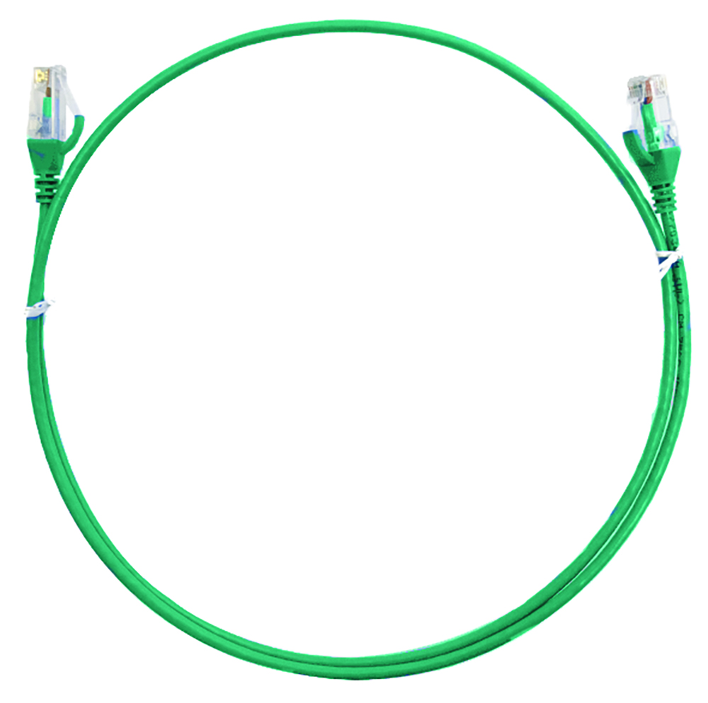 Other view of 4Cabling 004.004.8007 5m Cat 6 Ultra Thin LSZH Ethernet Network Cables: Green