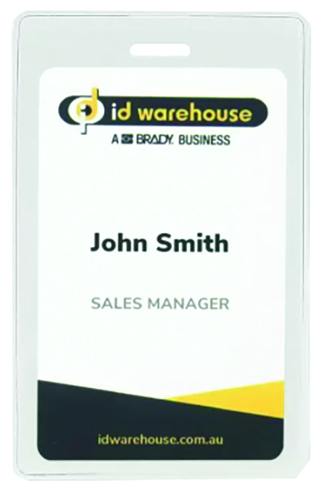 Other view of ID Warehouse CD5060P - Flexible Card Holder - Heavy Duty - Portrait Standard Size - Pack 10