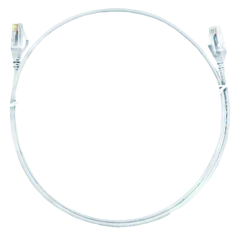 Other view of 4Cabling 004.004.3005.10PACK 2m Cat 6 Ultra Thin LSZH Ethernet Network Cable - White - Pack of 10