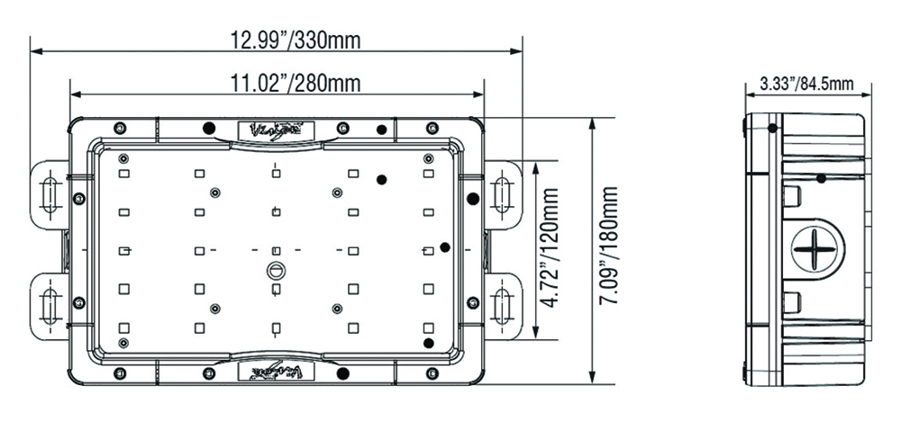 Other view of Vision X VX-LSG0225180 LED Light and Juction Box - 50W - Ultra Wide Flood - 90-305V AC - 127-431V DC - 6000Lu